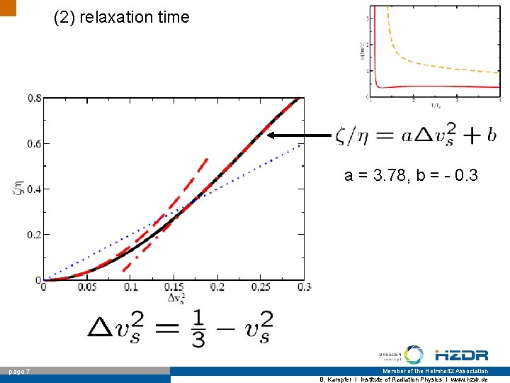 (2) relaxation time a = 3. 78, b = - 0. 3 page 7