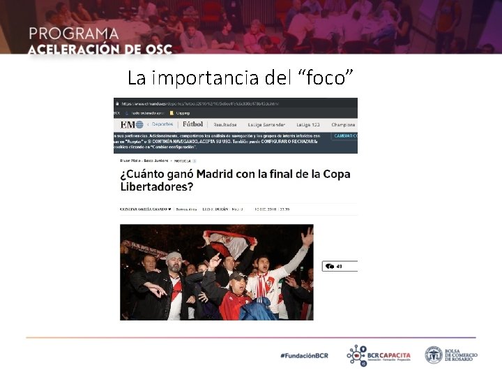 La importancia del “foco” 