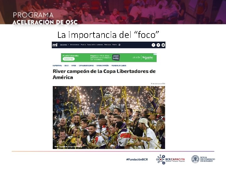 La importancia del “foco” 