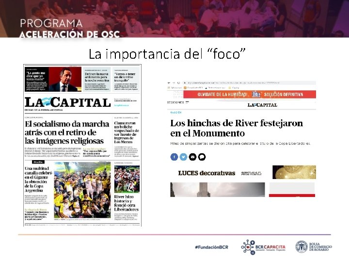 La importancia del “foco” 