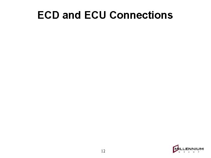 ECD and ECU Connections 12 