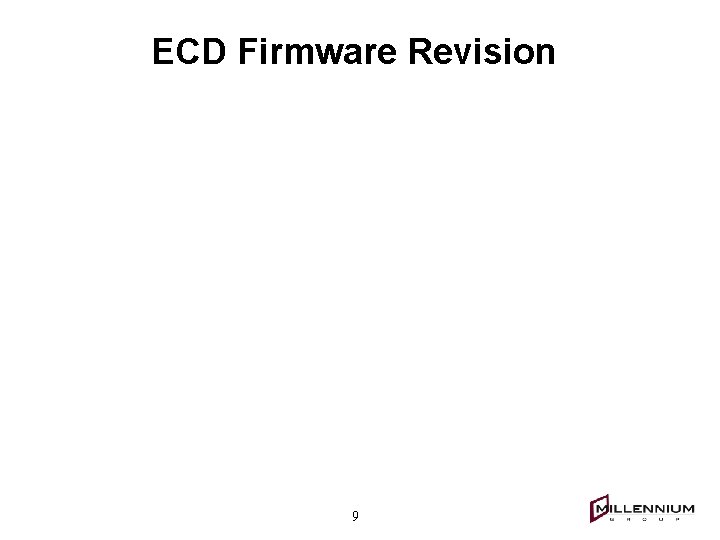 ECD Firmware Revision 9 