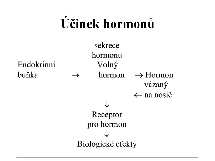 Účinek hormonů 