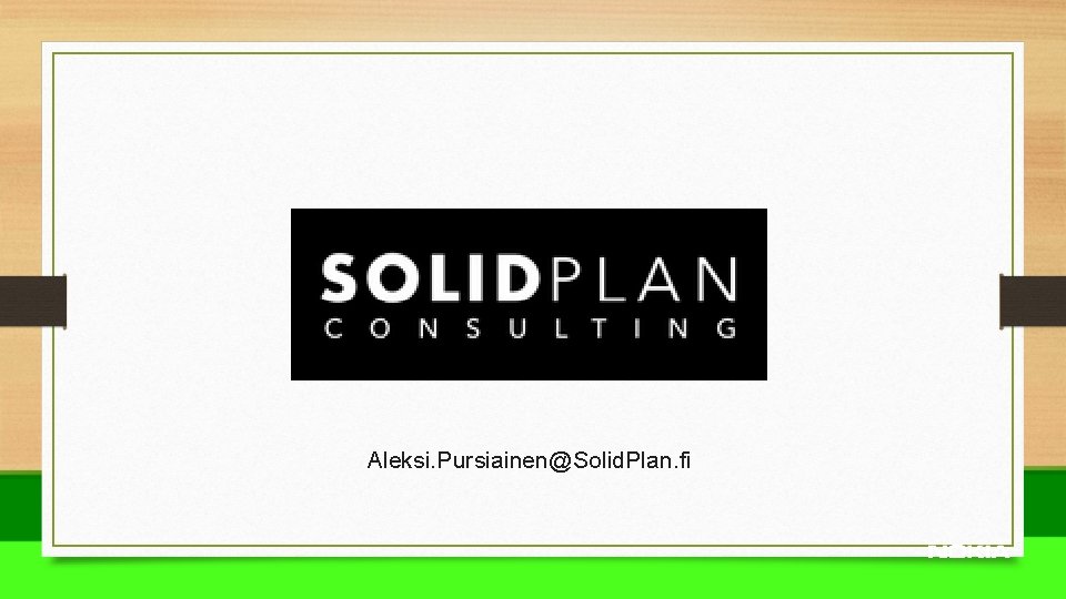 Aleksi. Pursiainen@Solid. Plan. fi 