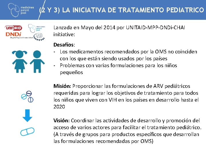 (2 Y 3) LA INICIATIVA DE TRATAMIENTO PEDIATRICO Lanzada en Mayo del 2014 por