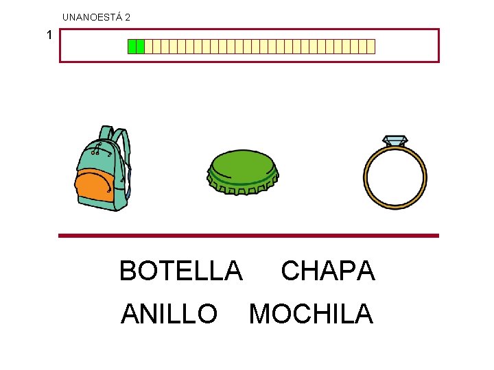 UNANOESTÁ 2 1 BOTELLA ANILLO CHAPA MOCHILA 