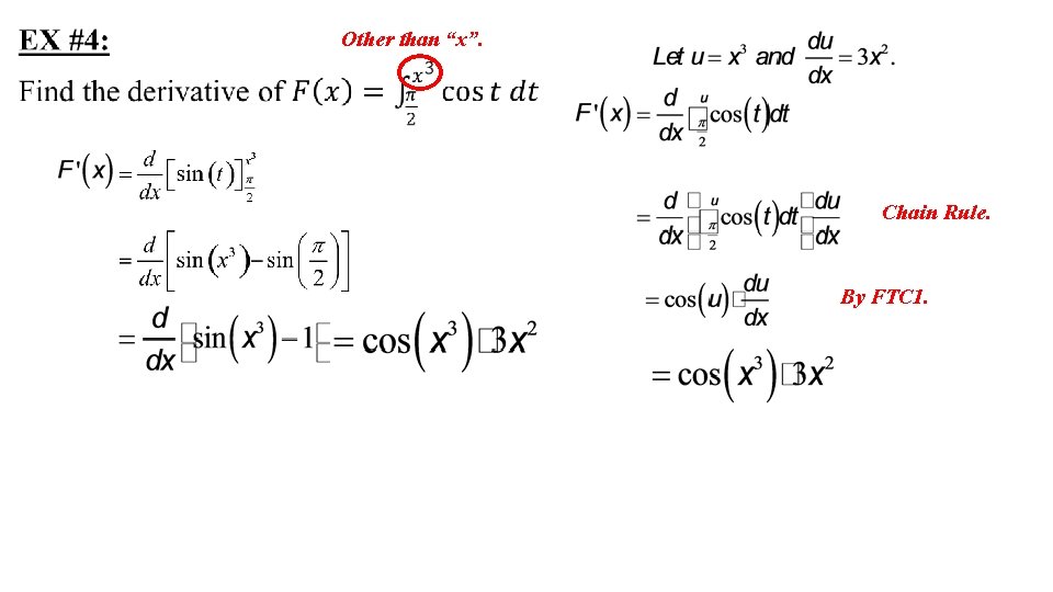 Other than “x”. Chain Rule. By FTC 1. 