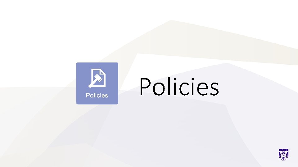 Policies 