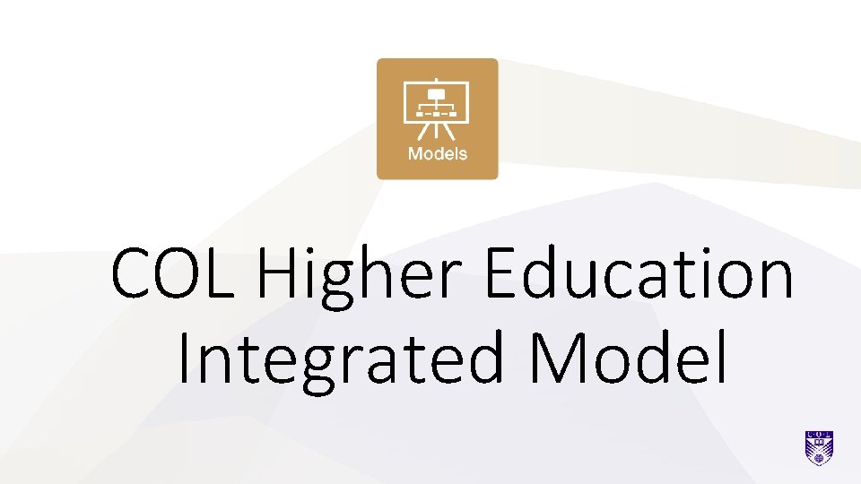 COL Higher Education Integrated Model 