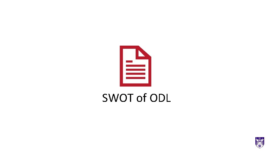 SWOT of ODL 