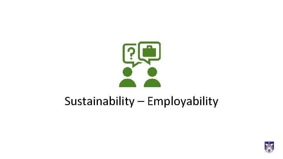 Sustainability – Employability 