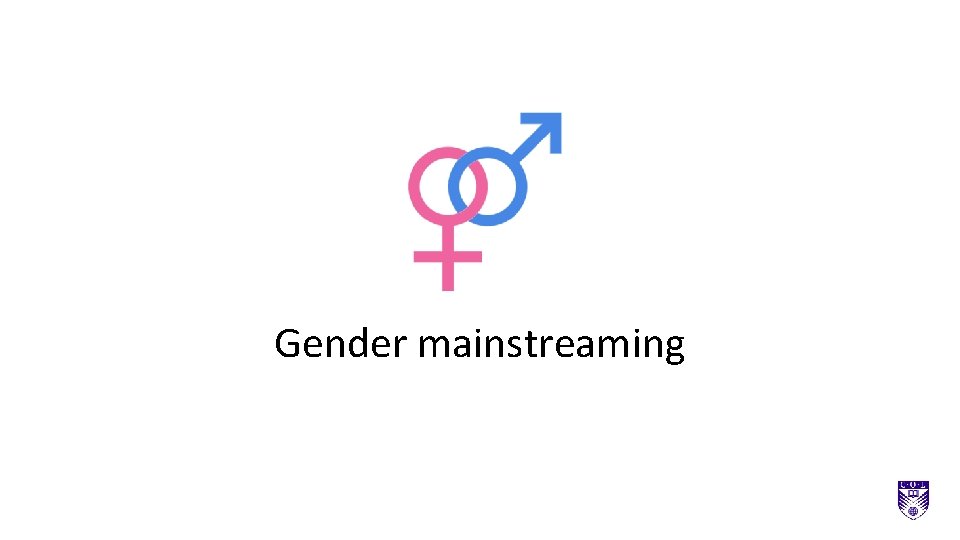 Gender mainstreaming 