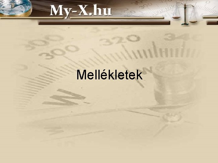 Mellékletek 