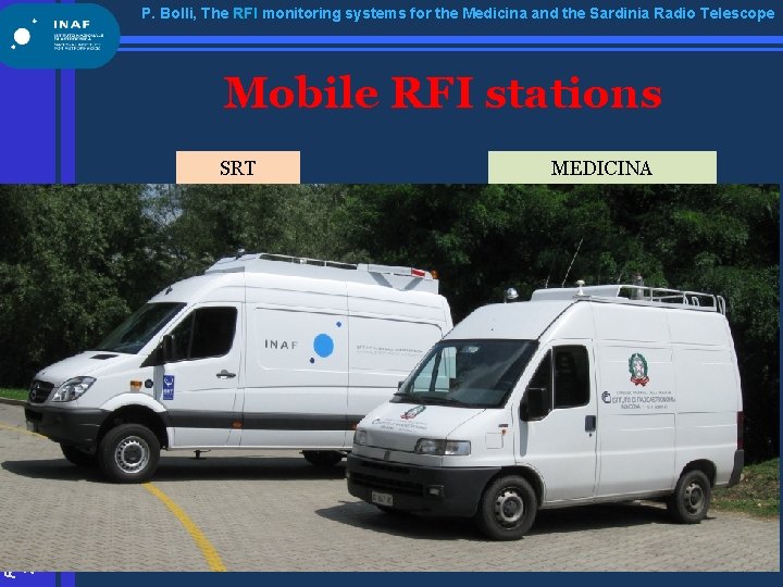 P. Bolli, The RFI monitoring systems for the Medicina and the Sardinia Radio Telescope