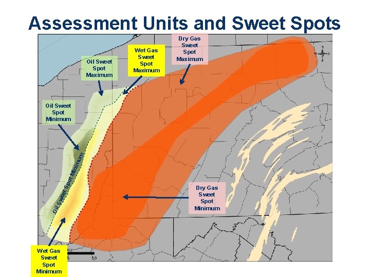 Assessment Units and Sweet Spots Oil Sweet Spot Maximum Wet Gas Sweet Spot Maximum