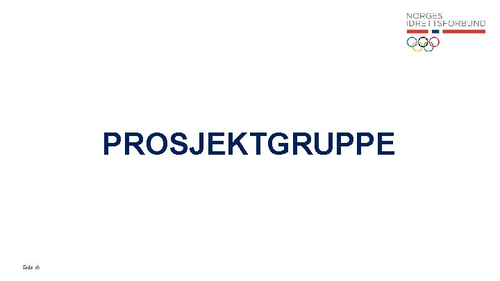 PROSJEKTGRUPPE Side 16 