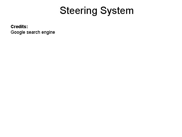Steering System Credits: Google search engine 