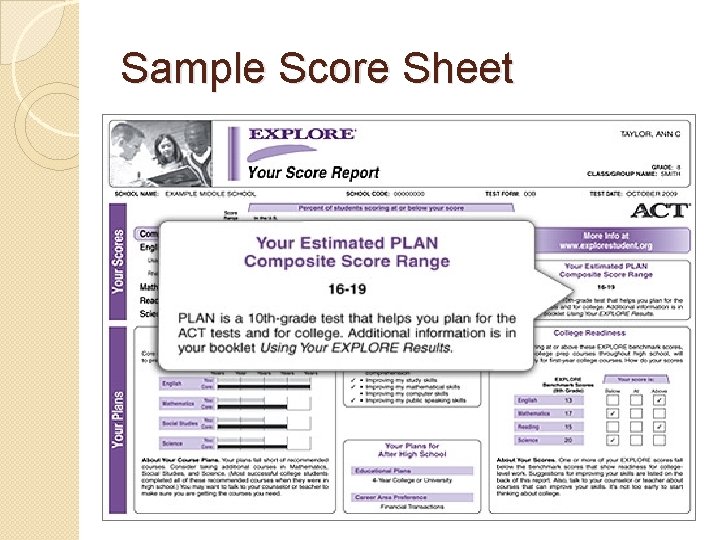Sample Score Sheet 