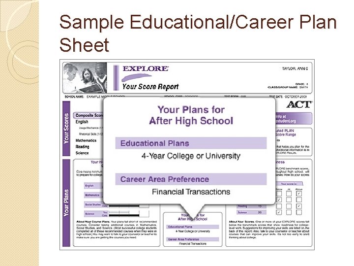 Sample Educational/Career Plan Sheet 