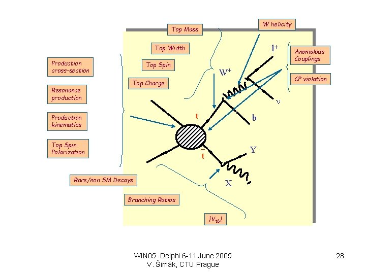 W helicity Top Mass l+ Top Width Production cross-section Resonance production Top Spin W+