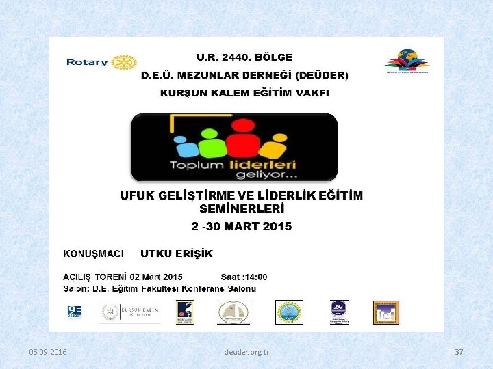 05. 09. 2016 deuder. org. tr 37 05. 09. 2016 deuder. org. tr 37