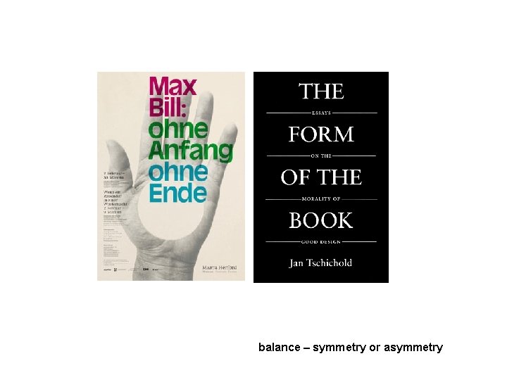 balance – symmetry or asymmetry 