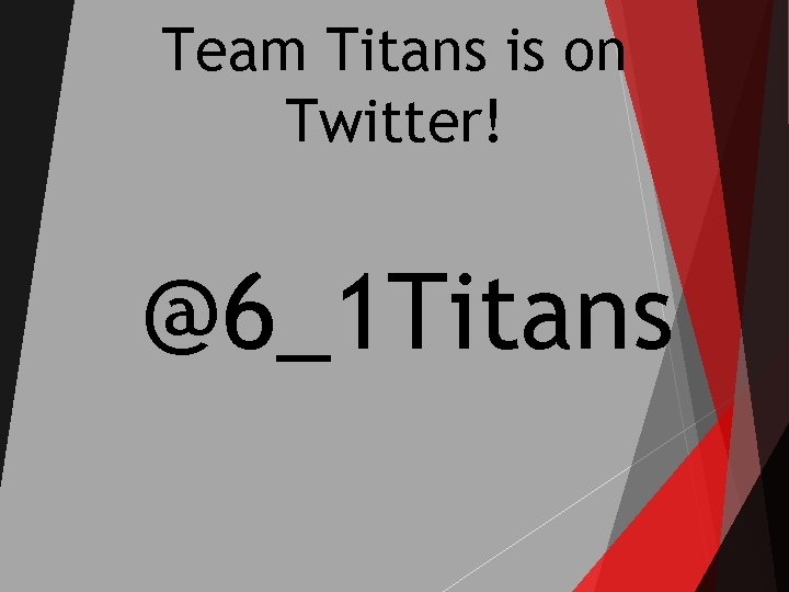 Team Titans is on Twitter! @6_1 Titans 