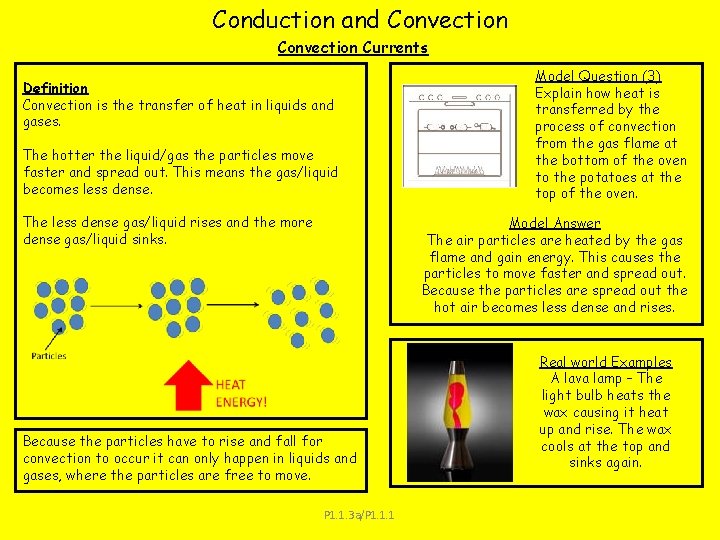 Conduction and Convection Currents Definition Convection is the transfer of heat in liquids and