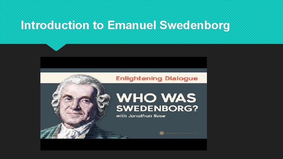 Introduction to Emanuel Swedenborg 