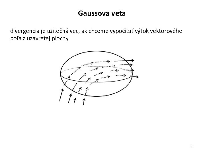 Gaussova veta divergencia je užitočná vec, ak chceme vypočítať výtok vektorového poľa z uzavretej