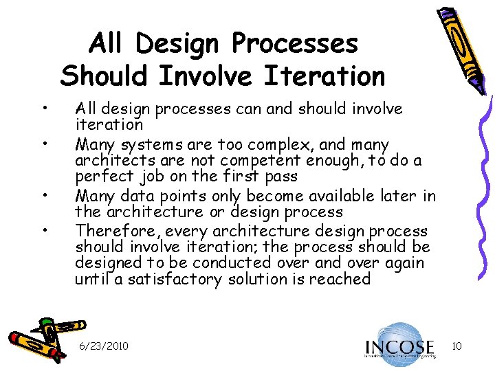 All Design Processes Should Involve Iteration • • All design processes can and should