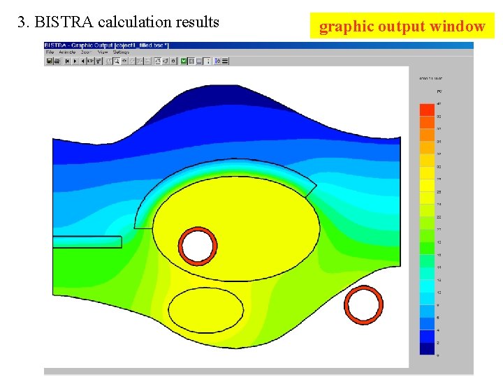 3. BISTRA calculation results graphic output window 