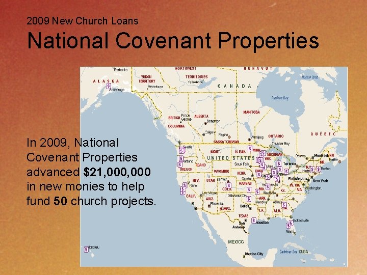 2009 New Church Loans National Covenant Properties In 2009, National Covenant Properties advanced $21,