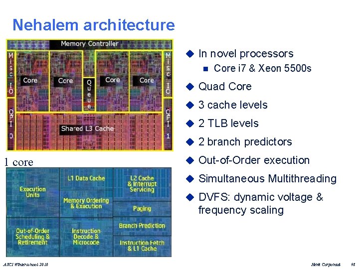 Nehalem architecture u In novel processors n Core i 7 & Xeon 5500 s
