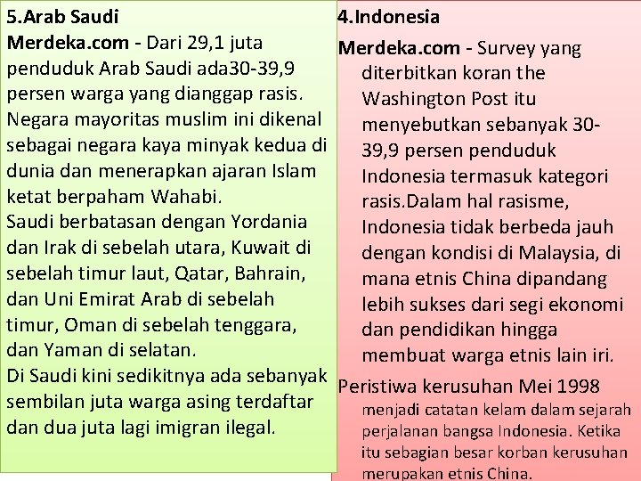 5. Arab Saudi 4. Indonesia Merdeka. com - Dari 29, 1 juta Merdeka. com