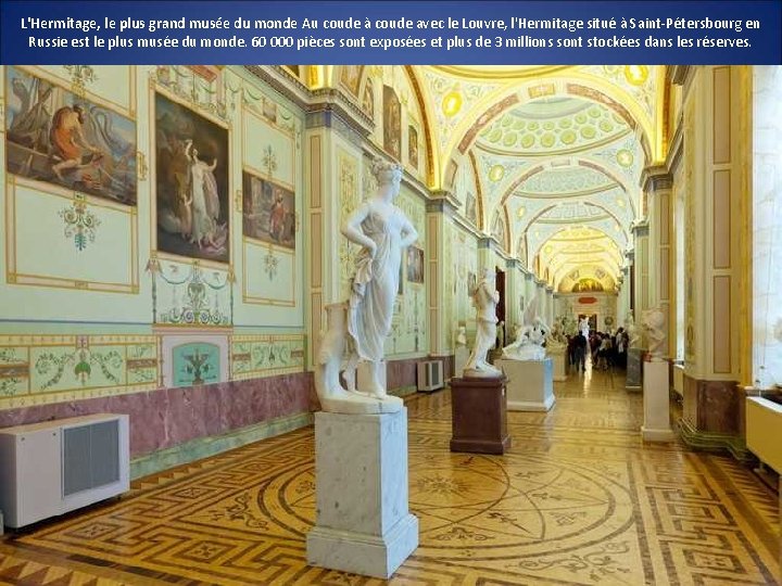 L'Hermitage, le plus grand musée du monde Au coude à coude avec le Louvre,