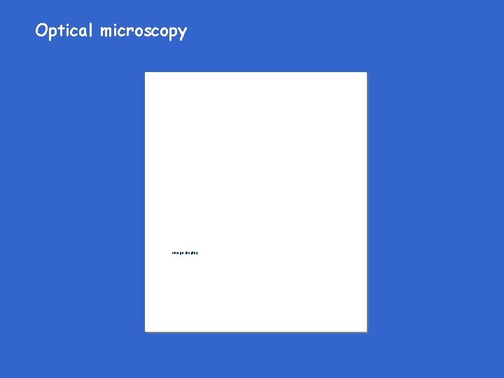 Optical microscopy image display 