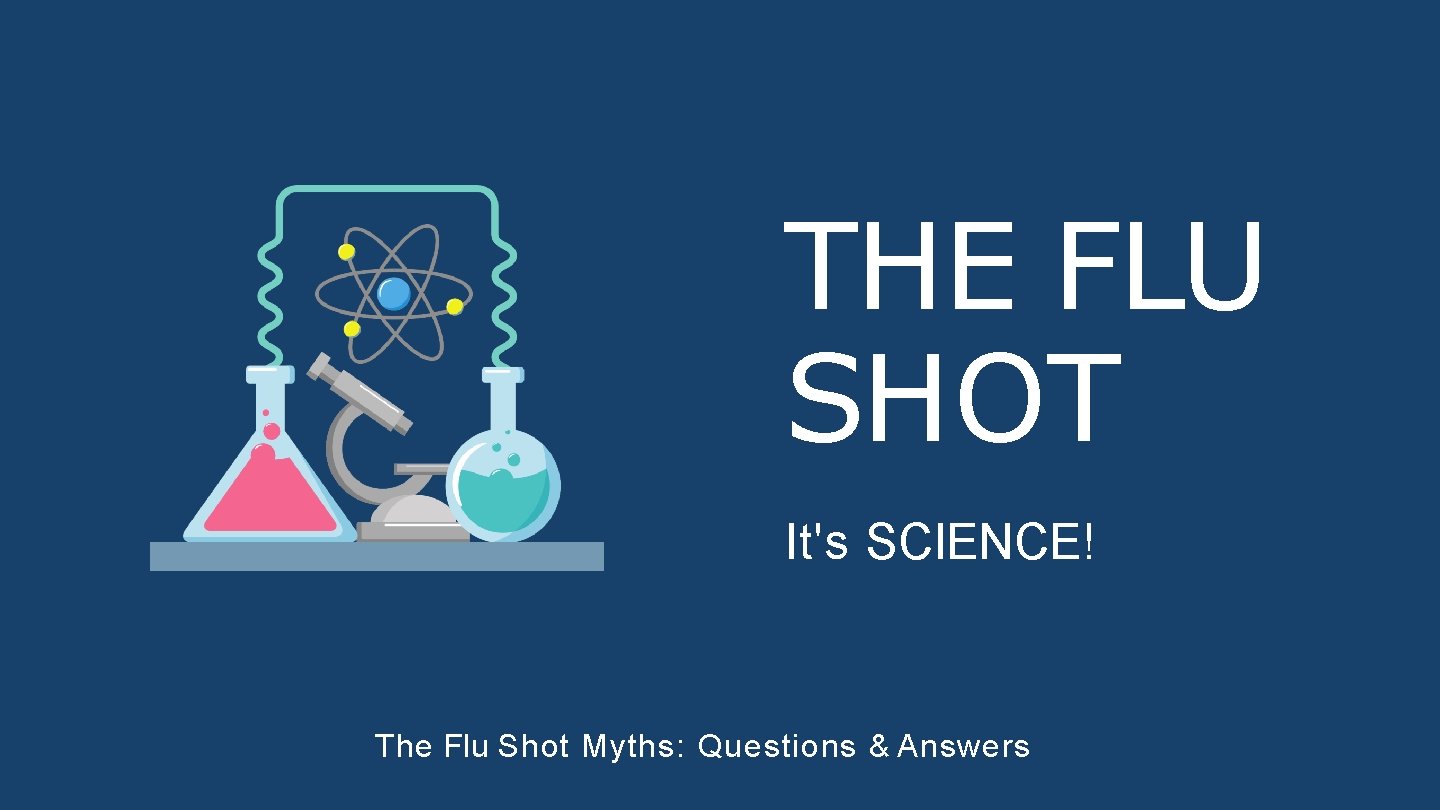 THE FLU SHOT It's SCIENCE! The Flu Shot Myths: Questions & Answers 