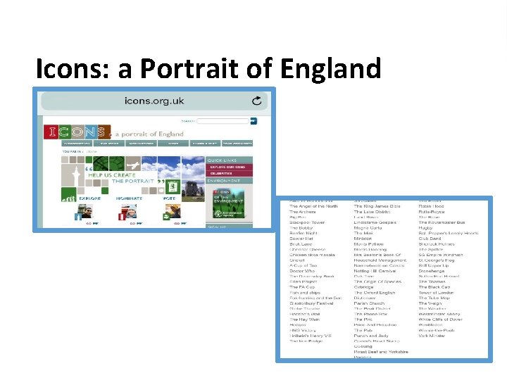 Icons: a Portrait of England 