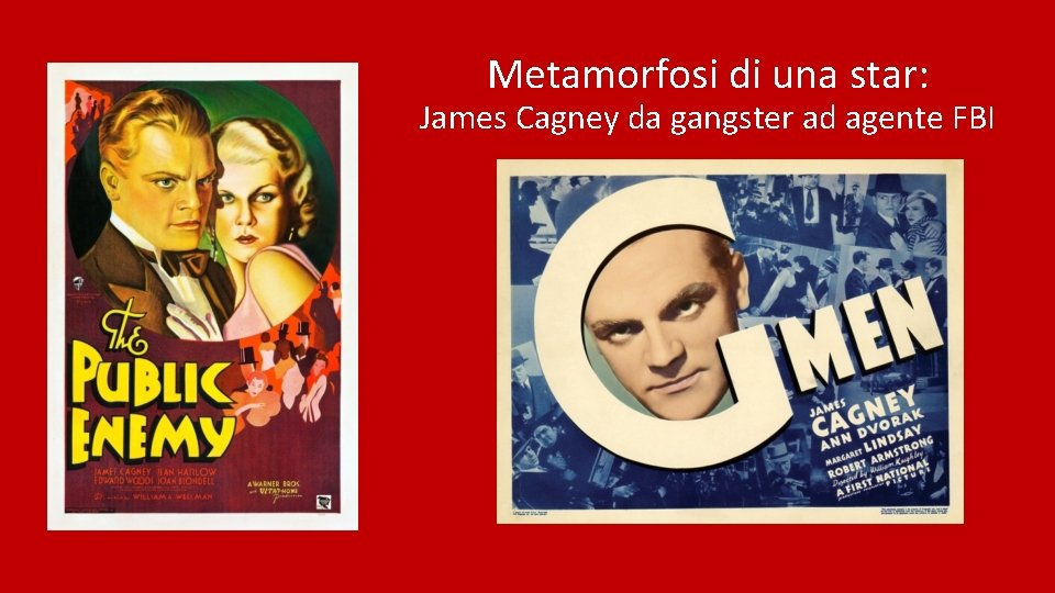 Metamorfosi di una star: James Cagney da gangster ad agente FBI 