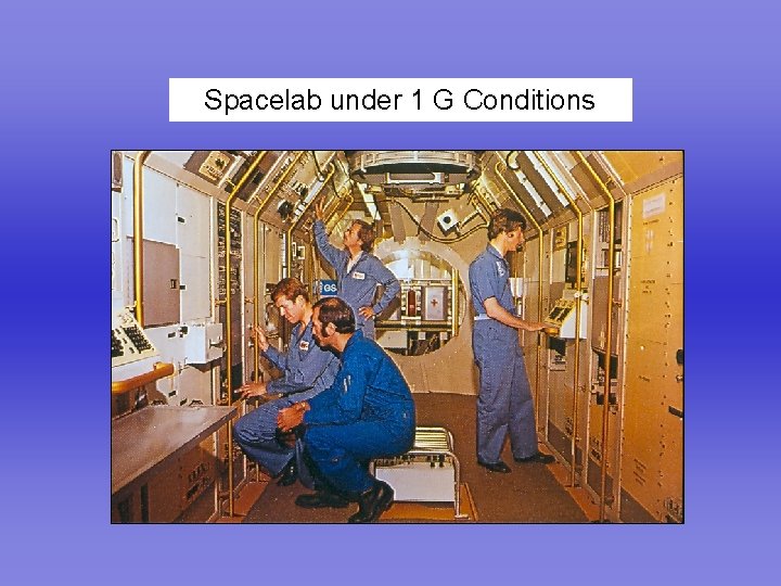 Spacelab under 1 G Conditions 