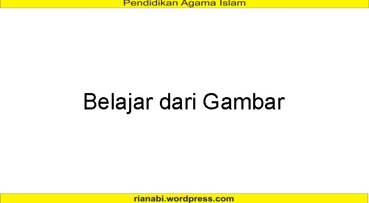 Belajar dari Gambar 