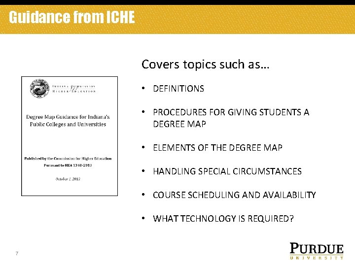Guidance from ICHE Covers topics such as… • DEFINITIONS • PROCEDURES FOR GIVING STUDENTS