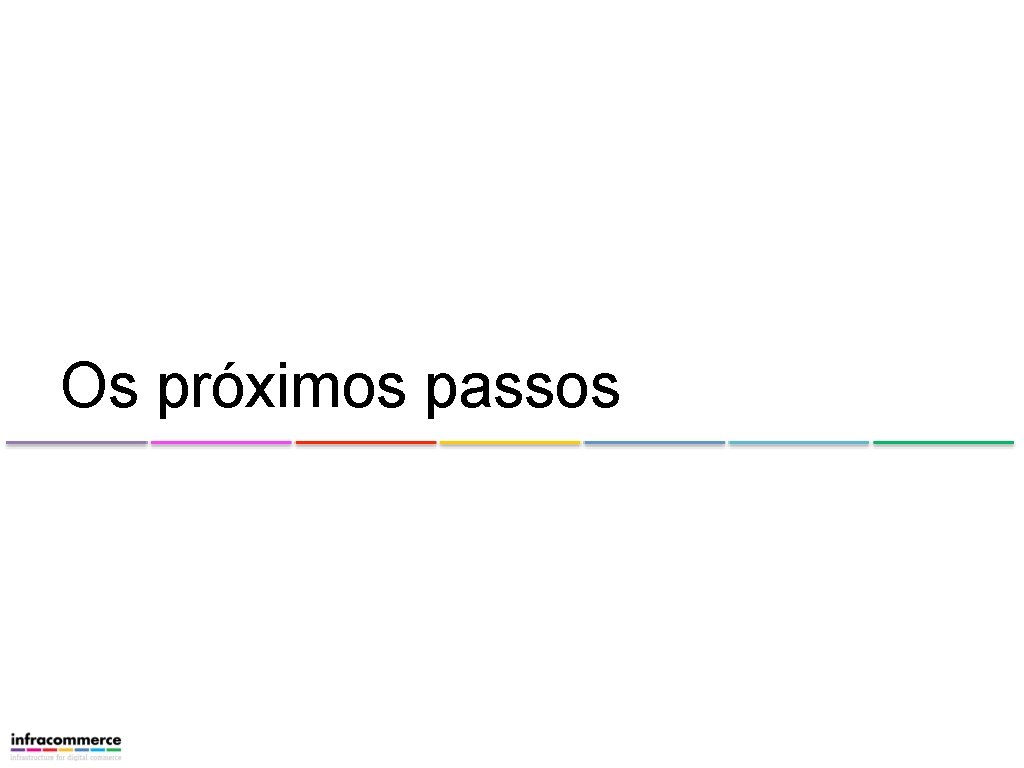 Os próximos passos 