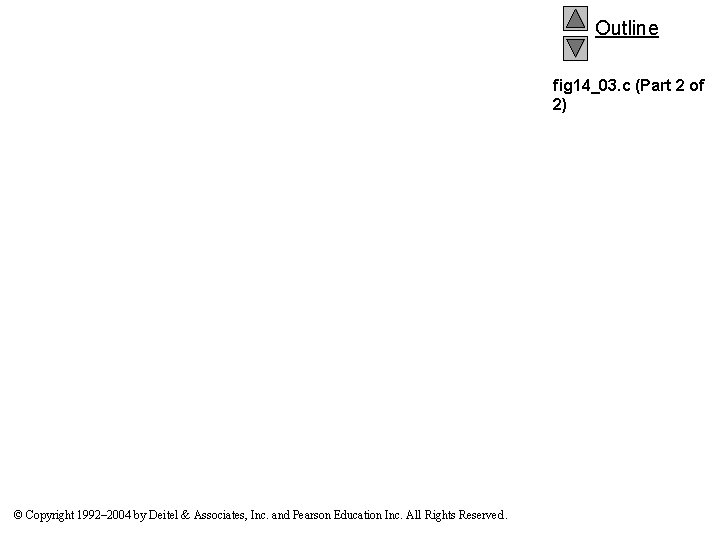 Outline fig 14_03. c (Part 2 of 2) © Copyright 1992– 2004 by Deitel