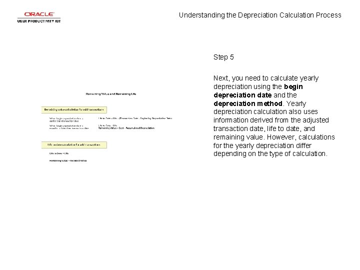 Understanding the Depreciation Calculation Process Step 5 Next, you need to calculate yearly depreciation