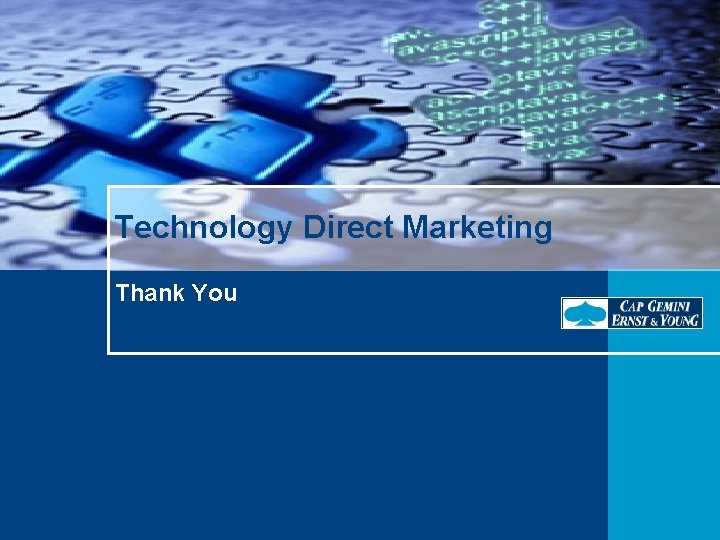 Technology Direct Marketing Thank You 