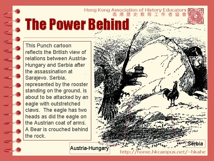 The Power Behind This Punch cartoon reflects the British view of relations between Austria.