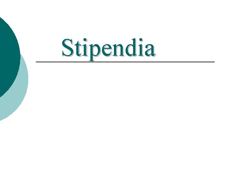 Stipendia 