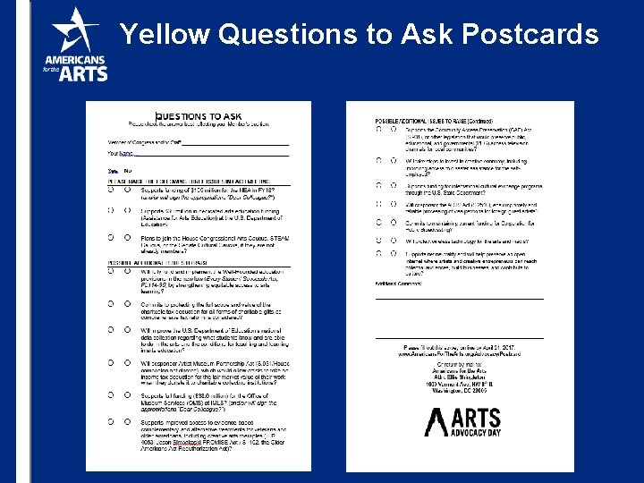 Yellow Questions to Ask Postcards 